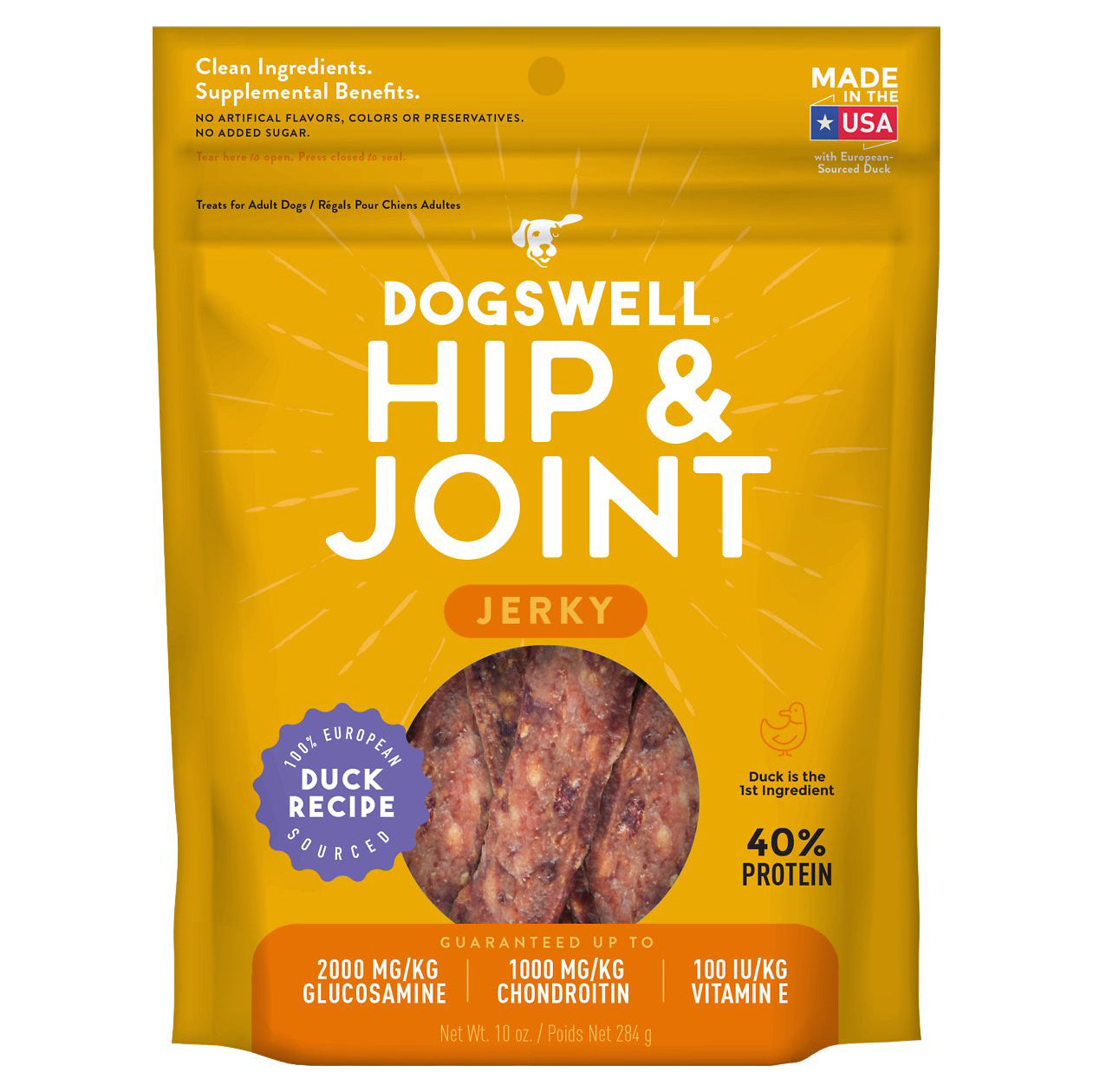 Dogswell Hip & Joint Grain Free Jerky Duck 10 OZ