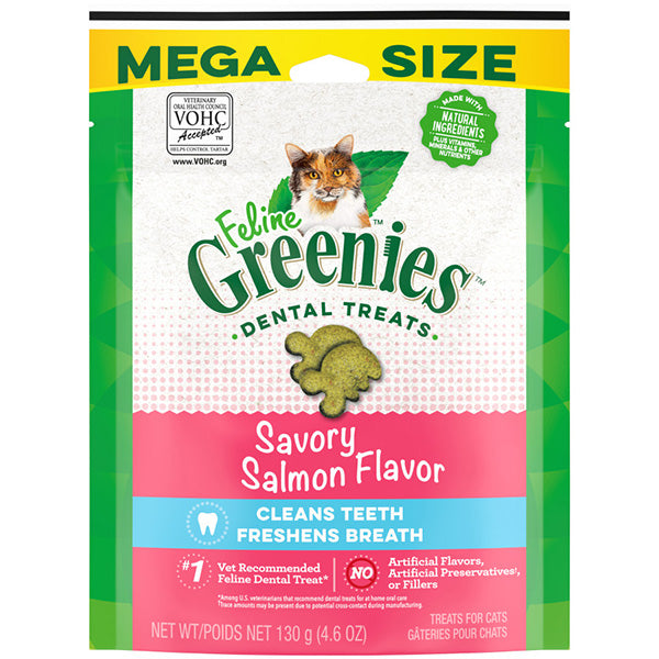 Greenies Feline Dental Treat Salmon 4.6 OZ
