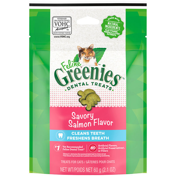Greenies Feline Dental Treat Salmon 2.1 OZ