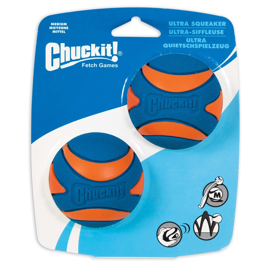Chuckit Ball Ultra Sqkr 2 PK MED