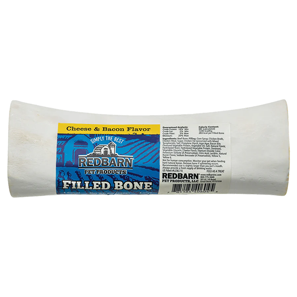 Redbarn Filled Bone Natural Cheese and Bacon LRG