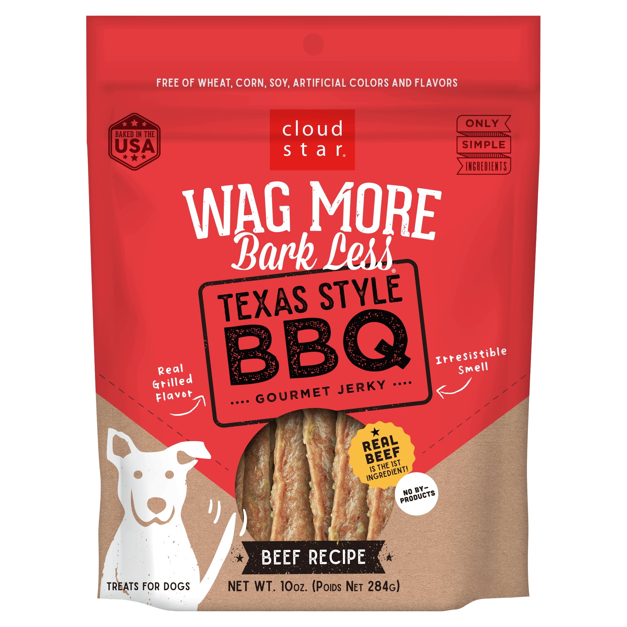 Wag More Bark Less Texas BBQ Beef Jerky 10 OZ