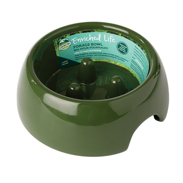 Oxbow Moss Green Forage Bowl Large for Small Animal