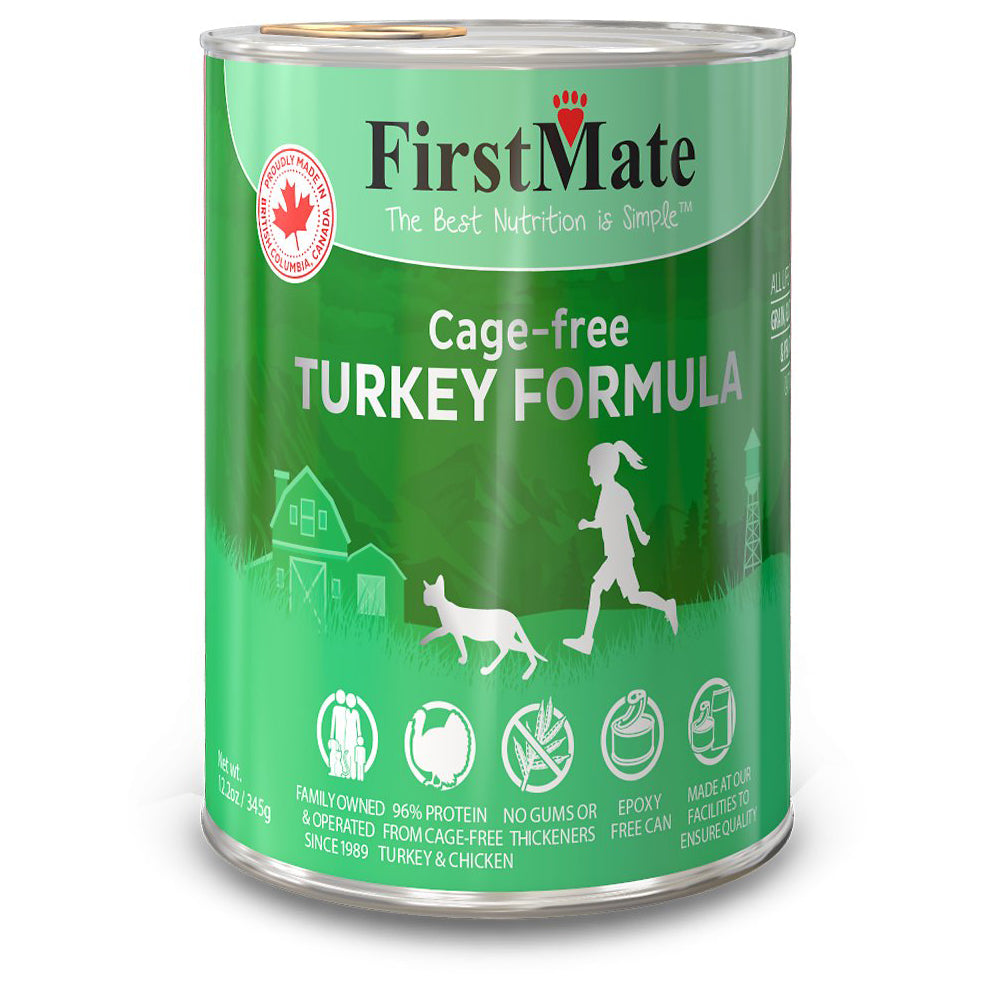 FirstMate Grain Friendly Cage Free Turkey Rice Can 12.2 OZ